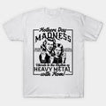 Heavy Metal Mothers Day 2025 Mom Horns Up Vintage Style T-Shirt