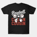 Baseball Cousin Coquette Bow Sport Lover Mothers Day T-Shirt