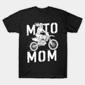 Moto Mom Womens Motocross Dirt Bike Mother'S Day T-Shirt