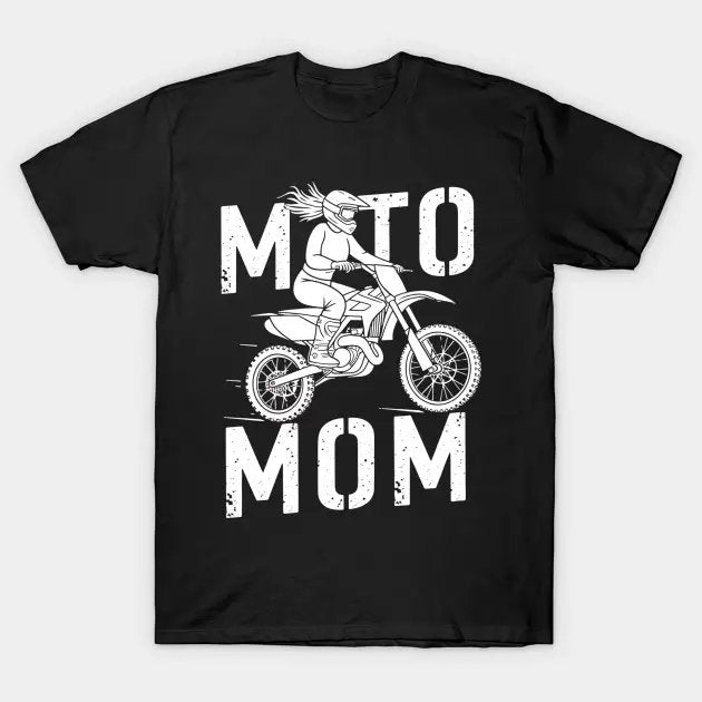 Moto Mom Womens Motocross Dirt Bike Mother'S Day T-Shirt