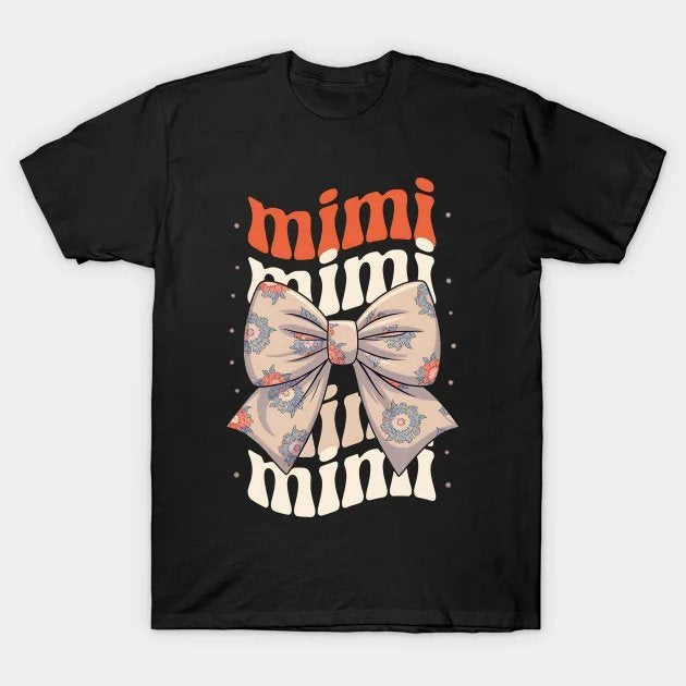 Mimi Floral Coquette Bow Mother'S Day T-Shirt