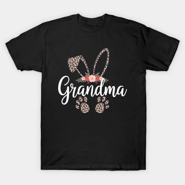Mother'S Day Easter For Grandma Leopard T-Shirt
