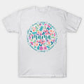 Boho Floral Mama, Mom Adjectives, She Is Mom T-Shirt