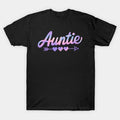 Auntie Women Cute Love Heart Bless Aunt Tie Dye Mother'S Day T-Shirt
