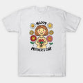 Dessin Mothers Day Flowers T-Shirt