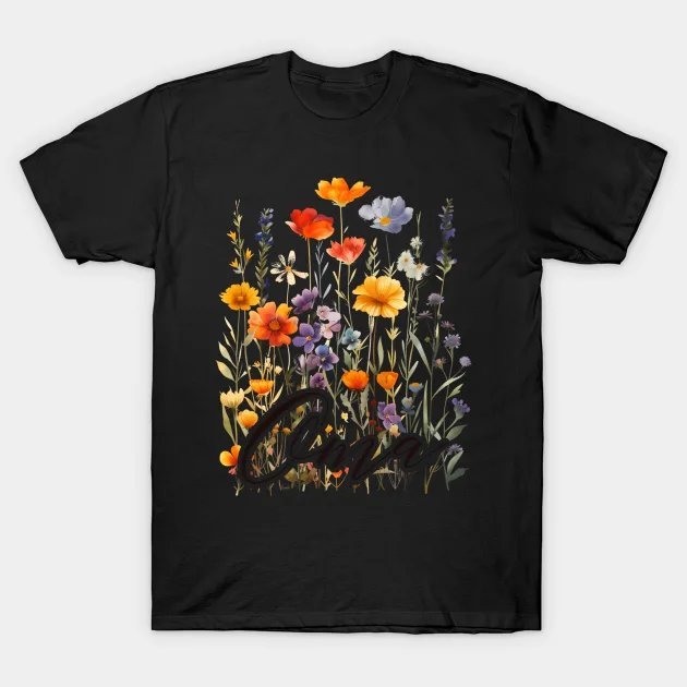 Oma Wildflowers Grandma Mother'S Day Floral T-Shirt