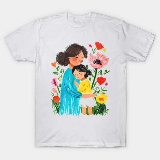 Happy Mothers Day Kids Drawing T-Shirt