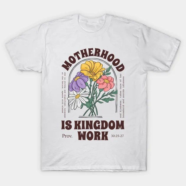 Motherhood Is Kingdom Work, Mom Life, Boho Floral Christian Mom, Raising Disciple, Boho Floral Bible