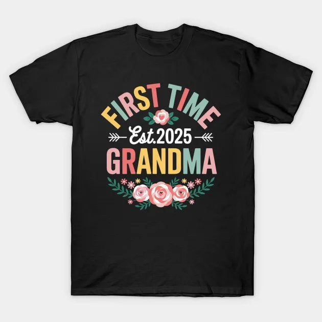 First Time Grandma Est 2025 Mother'S Day T-Shirt