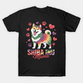 Funny Shiba Inu Mama Dog Mom Mama Tie Dye Women Mothers Day T-Shirt
