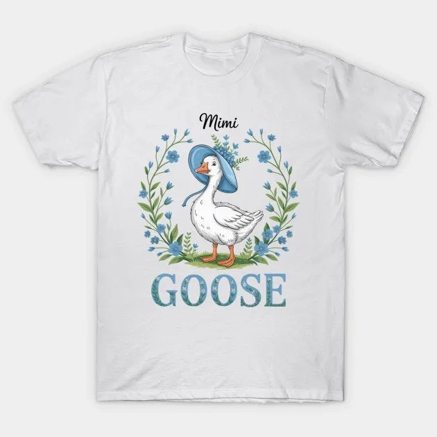 Floral Mimi Goose Mom Mother'S Day T-Shirt