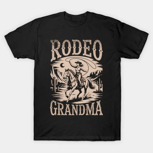 Rodeo Grandma Western Cowboy Family Matching Mother'S Day T-Shirt