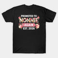 Promoted To Nonnie Again 2026 Cute Flower Mother'S Day T-Shirt