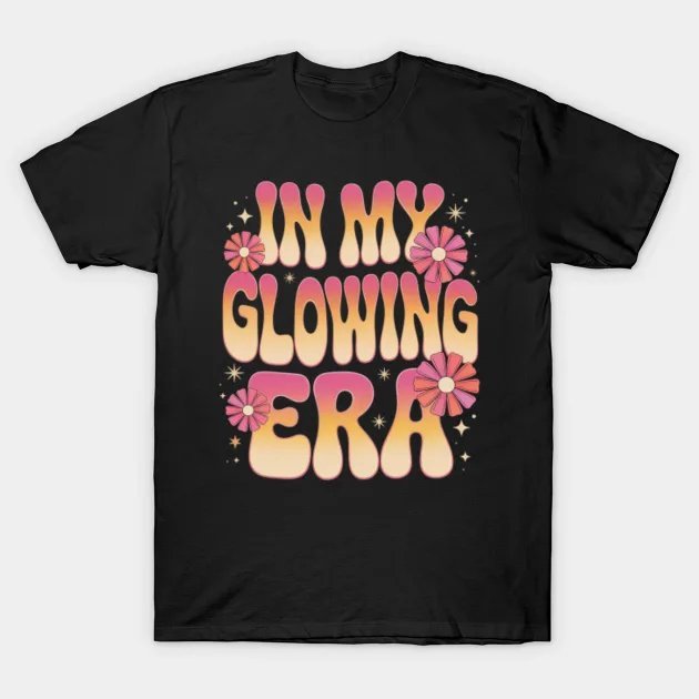 In My Glowing Era Groovy Floral Mother'S Day T-Shirt