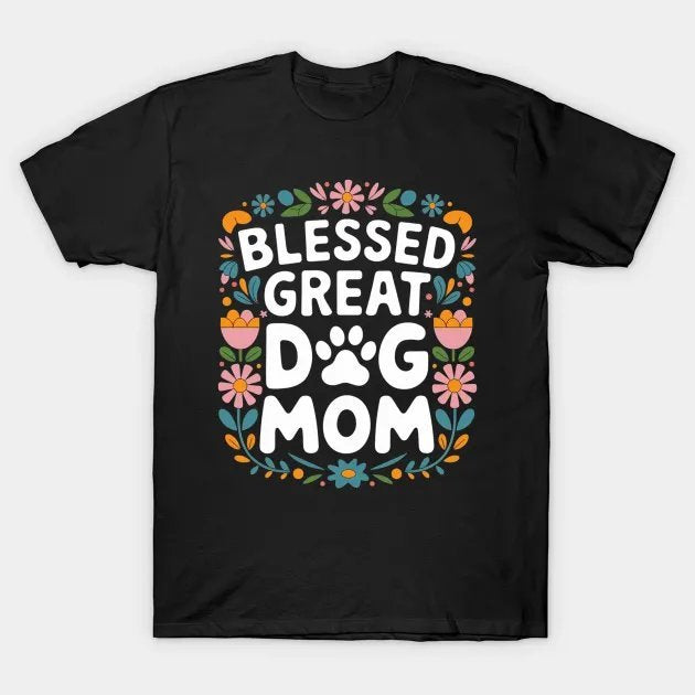 Blessed Great Dog Mom Matching Family Christmas Mother'S Day T-Shirt