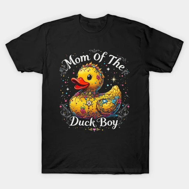 Mom Of The Birthday Duck Boy Rubber Duck Bday Family T-Shirt T-Shirt
