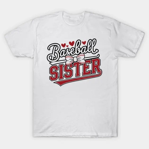 Baseball Lover Sister Mothers Day T-Shirt