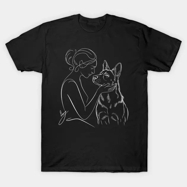 Belgian Malinois Mom Dog Art Lover Mother'S Day T-Shirt