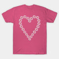 Pink Daisy Heart For Mothers Day T-Shirt