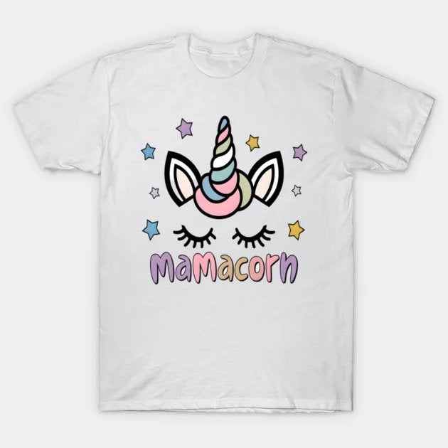 Women'S Mamacorn Unicorn Birthday Cute Mother'S Day T-Shirt
