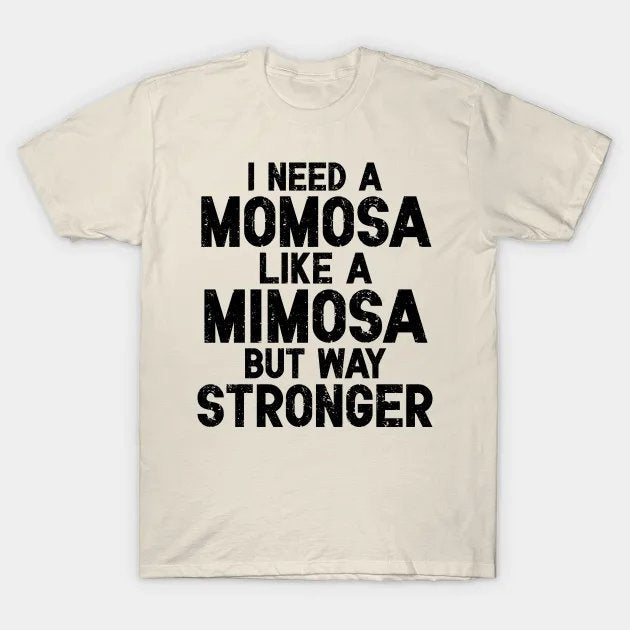 Mothers Day¡§C Mom Life & Mimosa (Black) T-Shirt