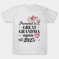 Promoted To Gigi Est 2025 Funny First Time Mothers Day T-Shirt