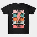 Checkered Mama Bolt Groovy Mother'S Day Mom T-Shirt