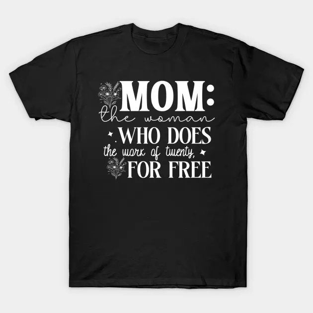 Mother'S Day With Floral Mom Mommy Grandma T-Shirt