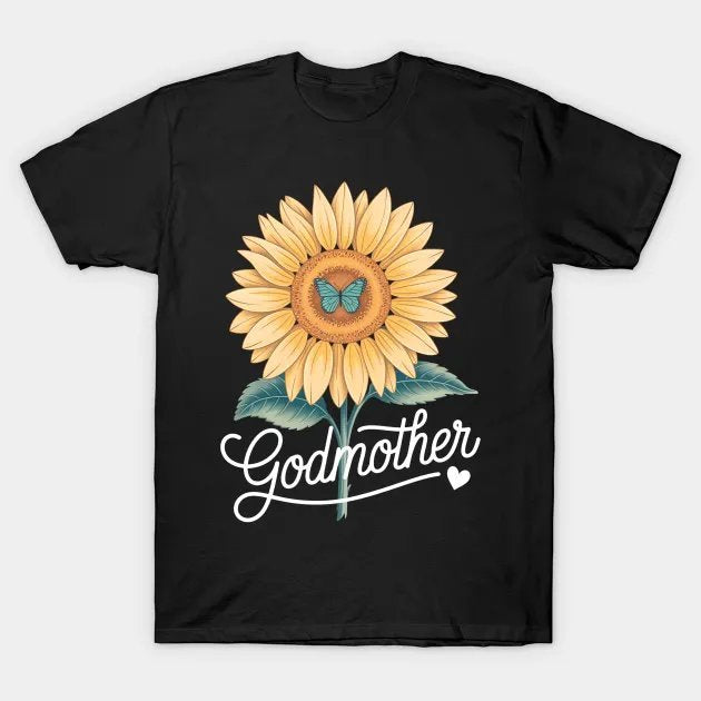 Godmother Heart Mother'S Day Godmother T-Shirt