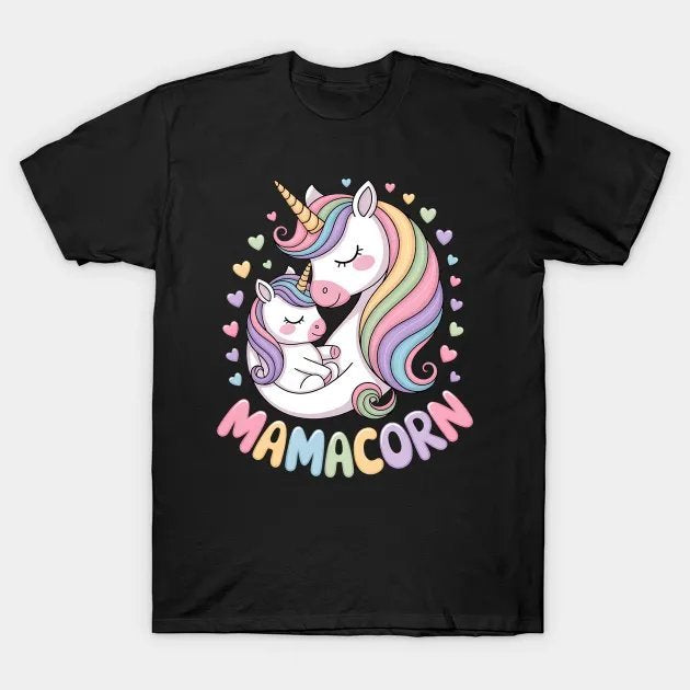 Funny Mamacorn Costume Mothers Day Unicorn T-Shirt