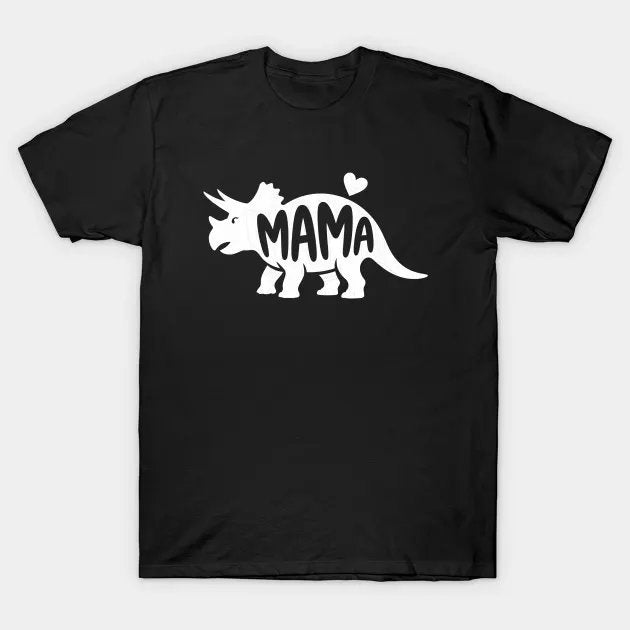 Mama Triceratops Dinosaur Funny Mother Day T-Shirt
