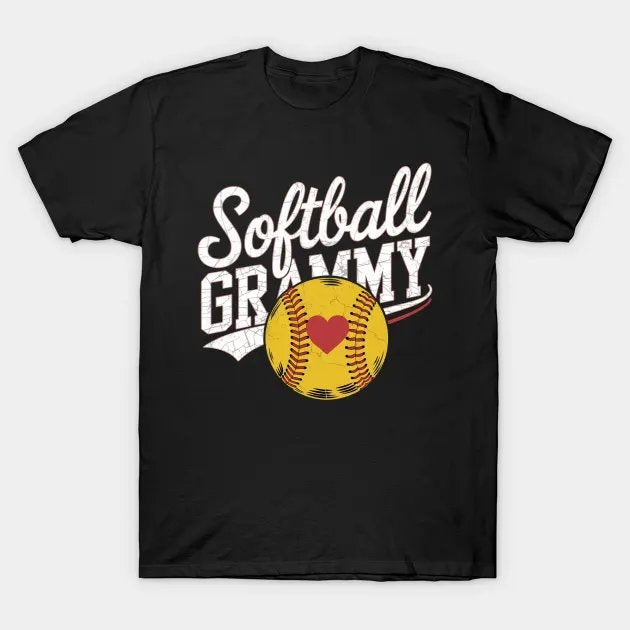 Softball Grammy Leopard Ball Mother'S Day T-Shirt
