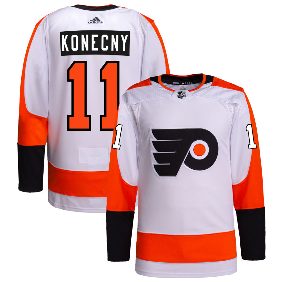 Travis Konecny Philadelphia Flyers Away Authentic Pro Jersey - White