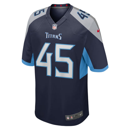 Kyron Brown Tennessee Titans Home Game Player Jersey - Navy