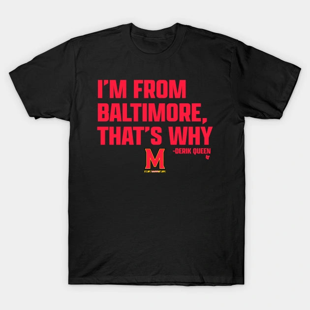 Maryland Basketball Derik Queen I?¡®M From Baltimore That'S Why T-Shirt