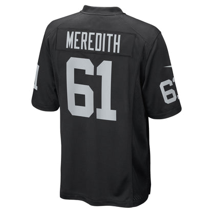 Jordans Meredith Las Vegas Raiders Game Player Jersey - Black