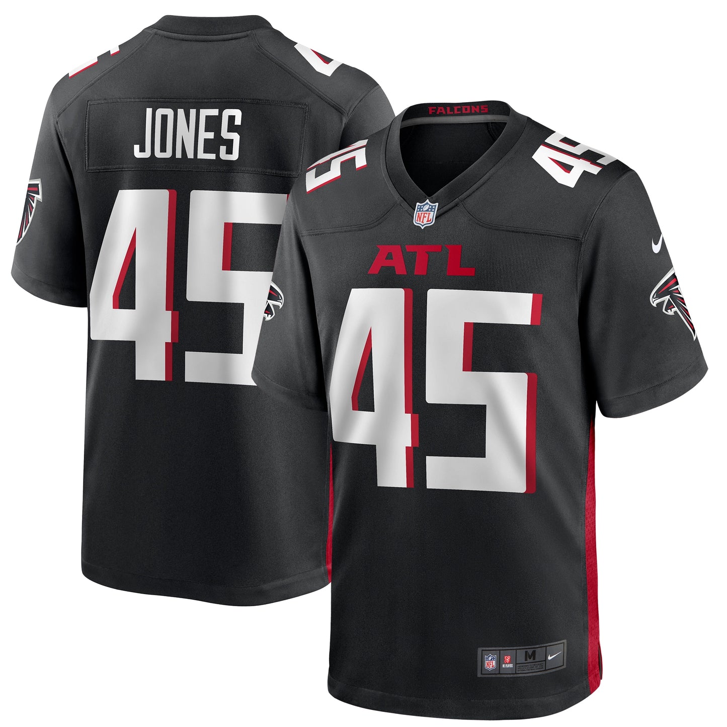 Deion Jones Atlanta Falcons Game Player Jersey - Black