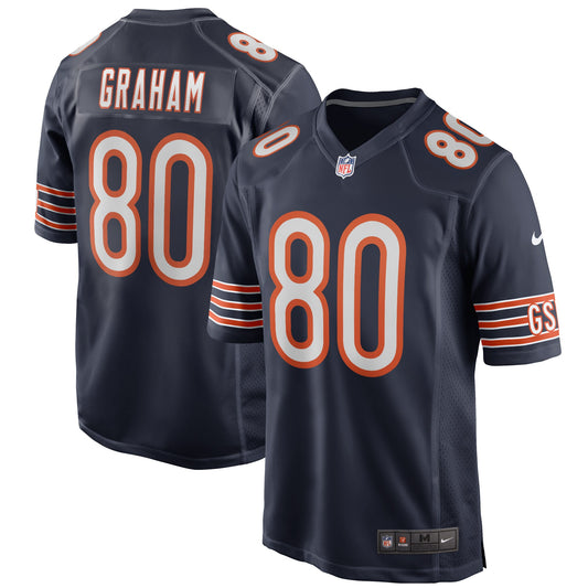 Jimmy Graham Chicago Bears Game Player Jersey - Navy