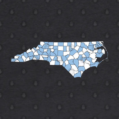 Unc North Carolina County Colors Hoodie