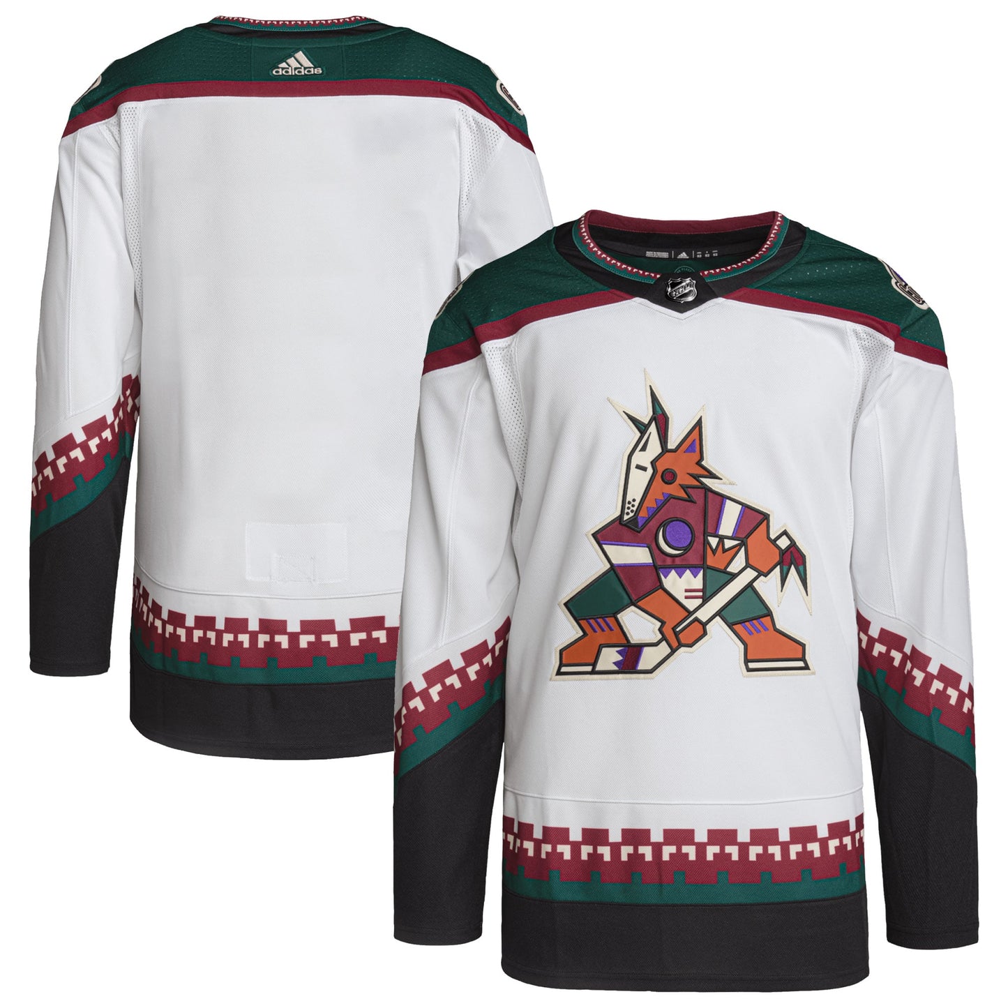 Arizona Coyotes Away Primegreen Authentic Pro Blank Jersey - White