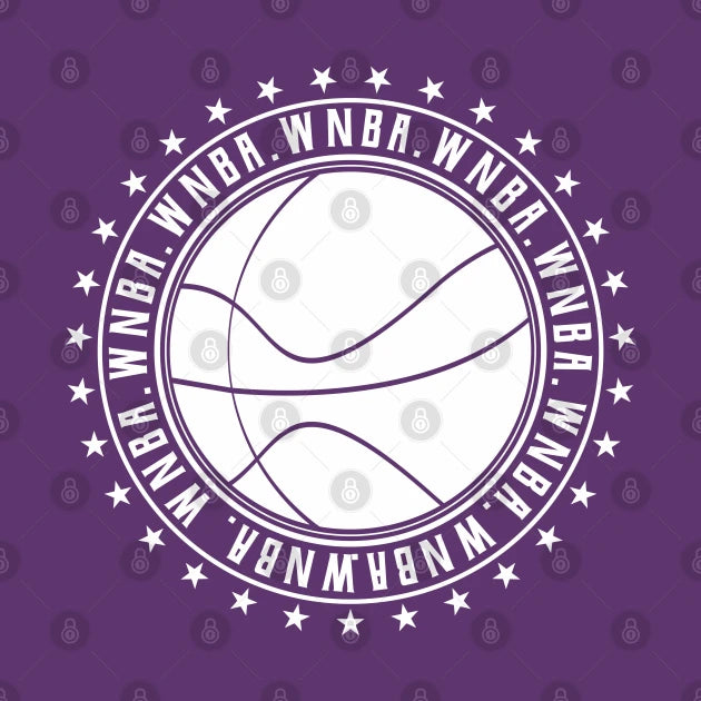 Wnba || Circle White | Logo Type || V7 T-Shirt