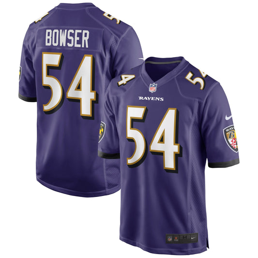 Tyus Bowser Baltimore Ravens Game Player Jersey - Purple