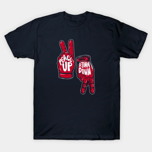 Atlanta Braves Peace Up A-Town Down T-Shirt