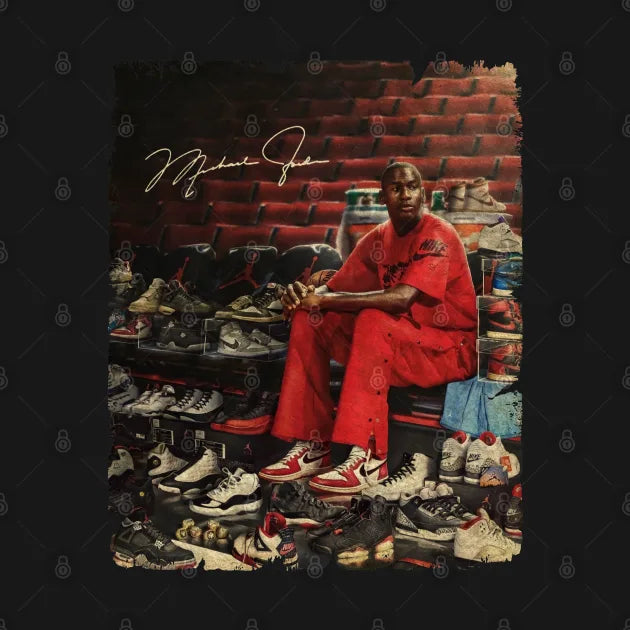 Michael Jordan With The Legend Sneakers T-Shirt