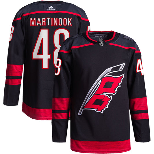 Jordan Martinook Carolina Hurricanes Alternate Primegreen Authentic Pro Jersey - Black