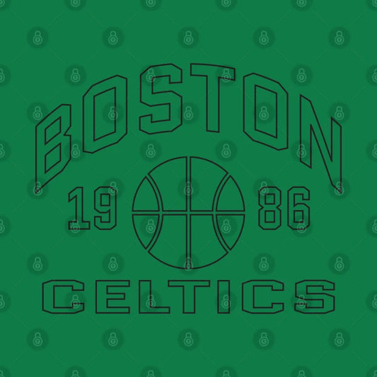 Boston Celtics Basketball 1986 T-Shirt