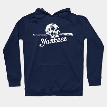 Yankees Skull On Bat Hoodie