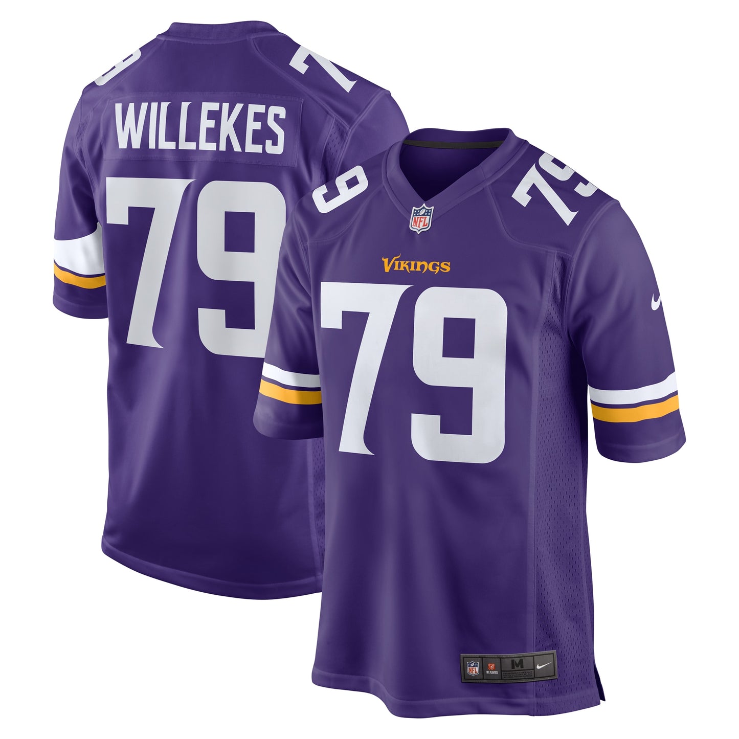 Kenny Willekes Minnesota Vikings Game Jersey - Purple