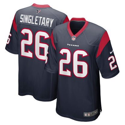 Devin Singletary Houston Texans Team Game Jersey - Navy
