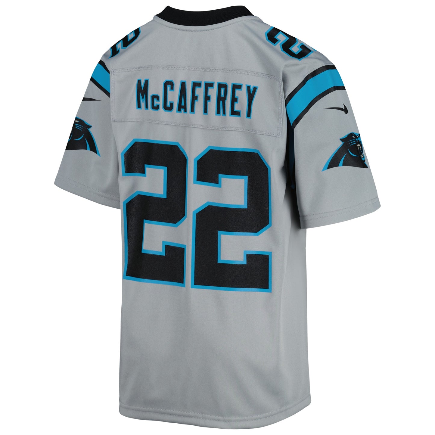 Christian McCaffrey Carolina Panthers Youth Inverted Team Game Jersey - Silver